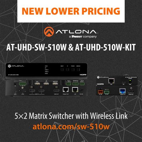 Lower Pricing 510w Series Ig Atlona® Av Solutions Commercial