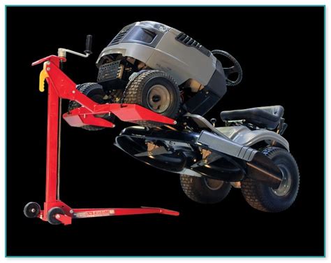 Riding Lawn Mower Lift Equipment Home Improvement