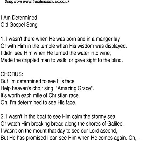 I Am Determined Christian Gospel Song Lyrics And Chords