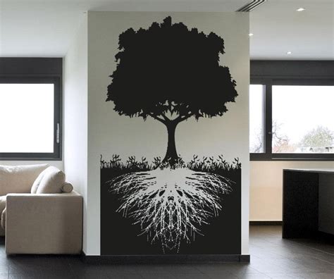 Vinyl Wall Decal Sticker Tree With Roots 5128