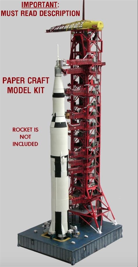 Apollo Saturn V Launch Umbilical Tower Raketen Startrampe LUT 1 144