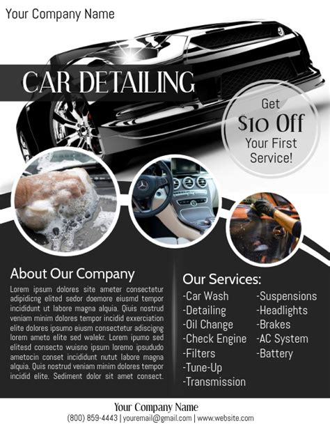 Car Detailing Flyer Template Free 11 Magnificent Ideas