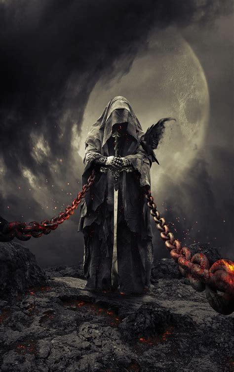 Hold Your Chains Grim Reaper Art Horror Art Dark Fantasy