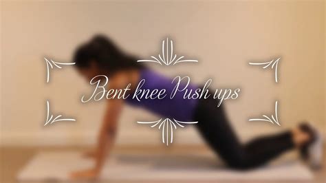 Bent Knee Push Ups Youtube