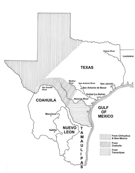 Coahuila Y Tejas 1836