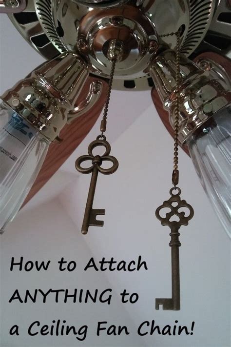 How To Attach Any Pull To A Ceiling Fan Chain I Am Sew Crazy