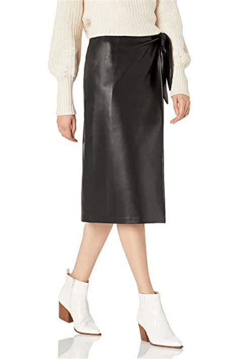 The Style Must Have Of The Season Faux Leather Midi Skirts