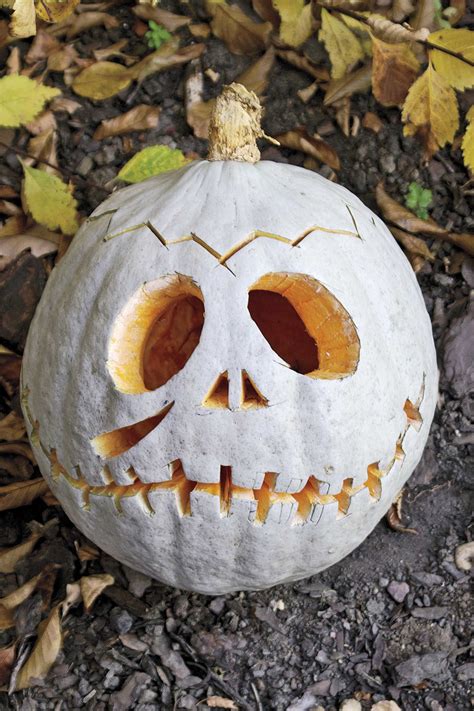 20 white pumpkin carving ideas