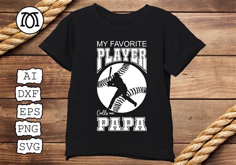 Baseball Svg My Favorite Player Calls Me Papa Clipart Etsy