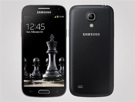 Special Edition Samsung Black Galaxy S4 And S4 Mini With Faux Leather