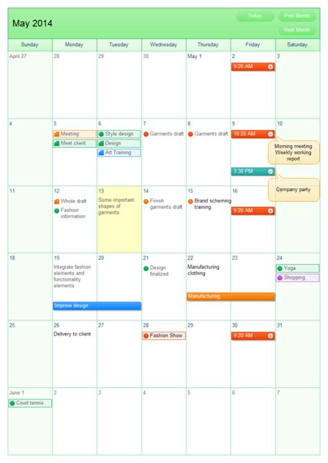 Month Working Calendar Free Month Working Calendar Templates