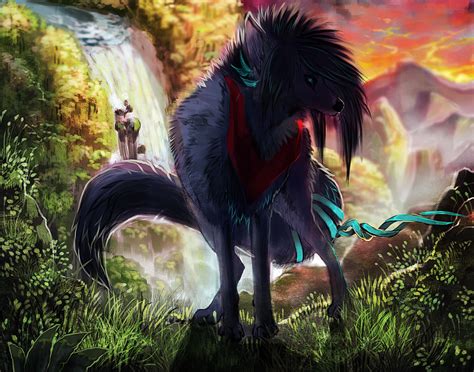 Finley By Vovix On Deviantart Anime Wolf Wolf Drawing Painting