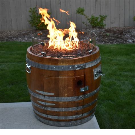 Wine Barrel Fire Pit Custom Fire Pits Smokin Barrel Works Smokin