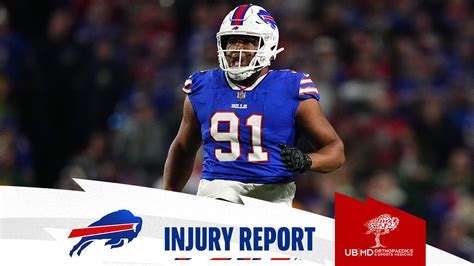 Buffalo Bills Injury Report Ed Oliver Damien Harris And Quintin