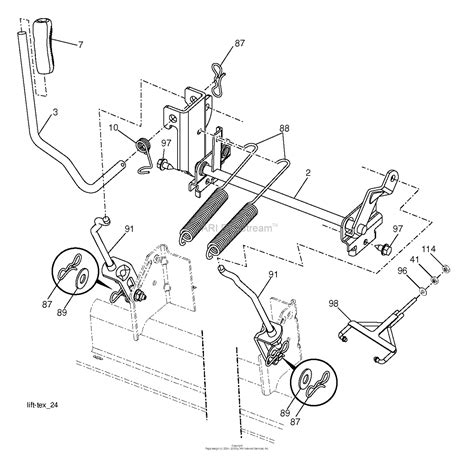 Husqvarna Gth52xls 96048006900 2013 09 Parts Diagram For Mower Lift