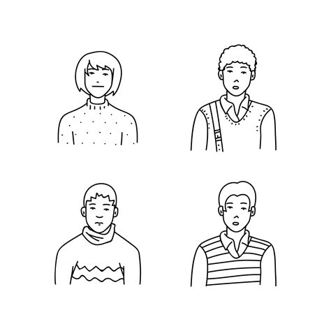 Premium Vector Cartoon Sketch People Vector Illustration