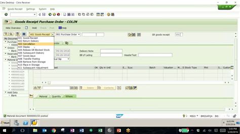 Sap Purchase Order Process Youtube