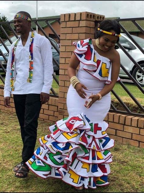 Ndebele Inspired Wedding Dress Colour Traditional African Clothing