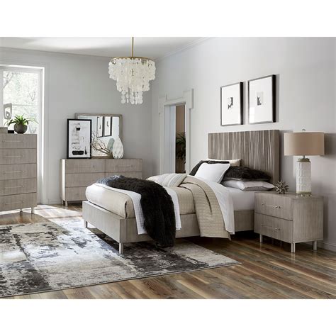 Argento California King Bedroom Group Sadlers Home Furnishings