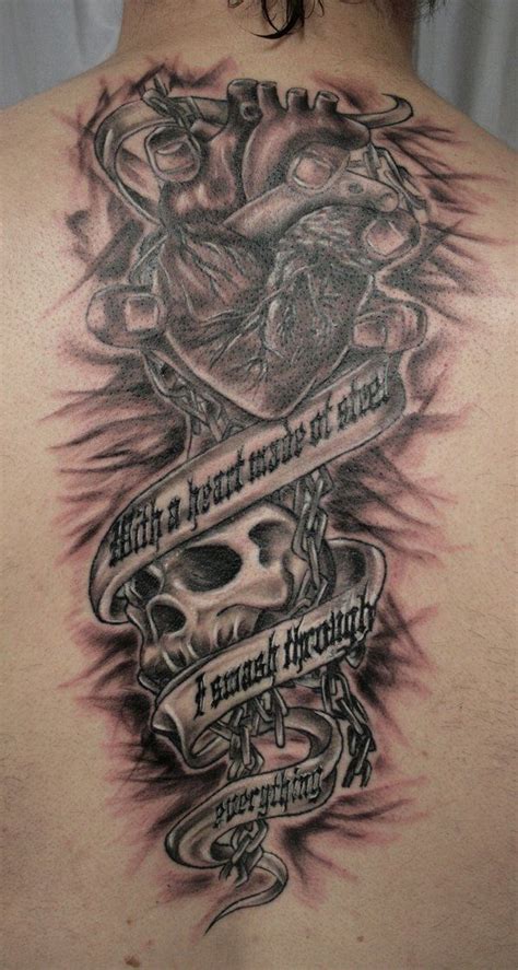 Terror Skull Heart Hand Tat By 2face Tattoo On Deviantart Hand Tats