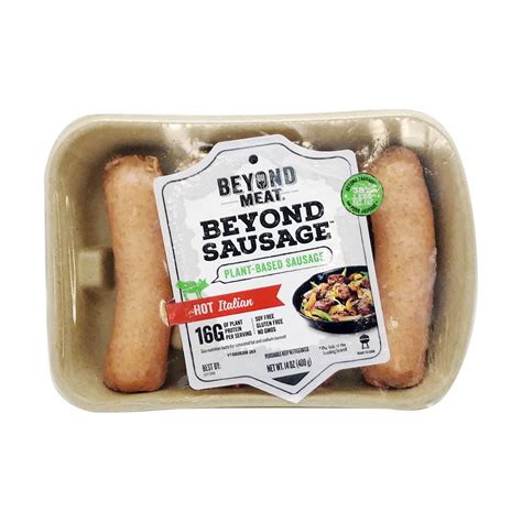 Beyond Meat Hot Italian Plant Based Sausage 14 Oz 4 Pack 16 Links