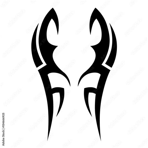Tattoo Tribal Vector Designs Tribal Tattoos Art Tribal Tattoo Isolated Vector Sketch Of A