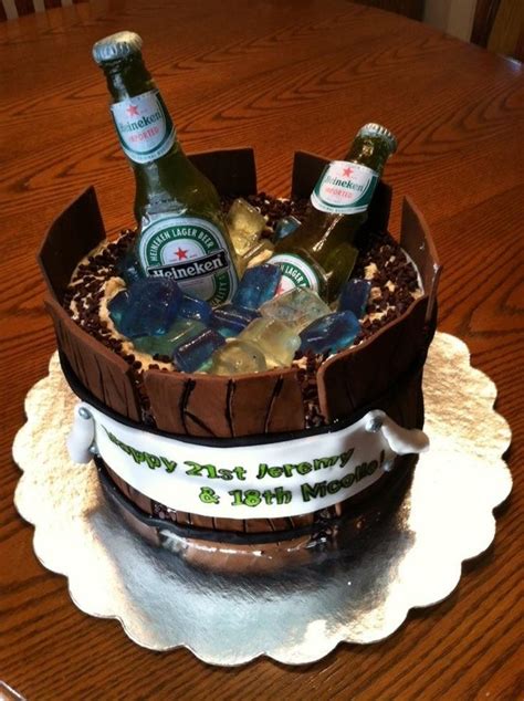 21st Birthday Cake — Beer Wine Cigars 21st Birthday Cakes 21st