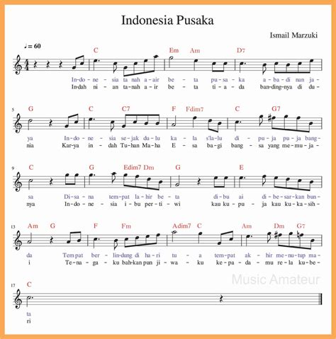 14 Chord Lagu Nasional Indonesia Pusaka Basgalanos