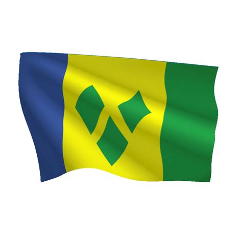 Saint vincent flag transpa with watercolor paint brush. Saint Vincent and The Grenadines Flag | Flags International