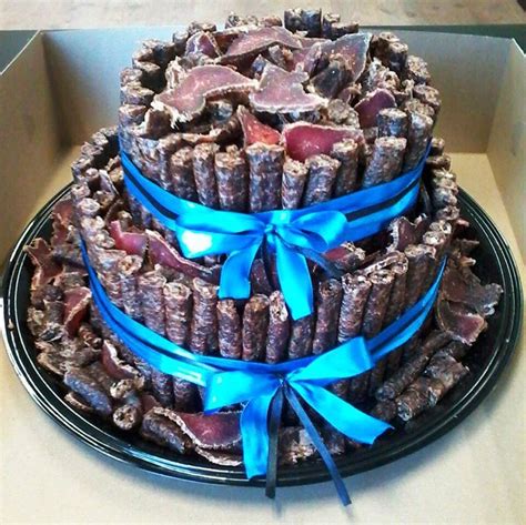 Discover original, thoughtful birthday gifts to make them smile. Biltong cake...always a good idea, doesn't need to be big ...