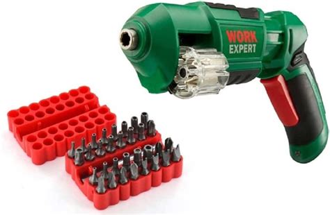 Work Expert 36v Li Ion Multi Use Electric Revolver Screwdriver With 6