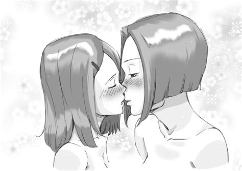 2girls Age Difference Blush Incest Kiss Loli Mother And Daughter