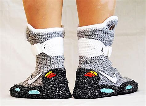 Now You Can Slip On A Knitted Pair Of Back To The Future Nike Air Mags