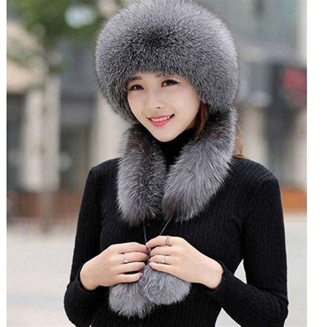Buy New Hat Female Winter Lei Feng Faux Fur Fox Fur Hat Dome Mongolia