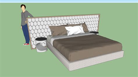 Cushioned Luxurious Bed 3d Warehouse