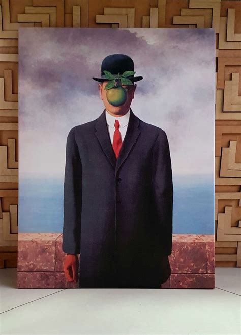 Rene Magritte The Son Of Man Rene Magritte Apple Print Surreal Etsy