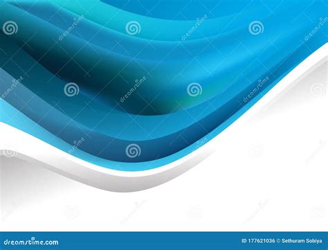 Blue Turquoise Template Background Vector Illustration Design Stock