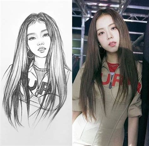 Pin By ƒѵӀӀҽղąղզҽӀ On Kpop Fan Art Drawing Kpop Drawings Girl
