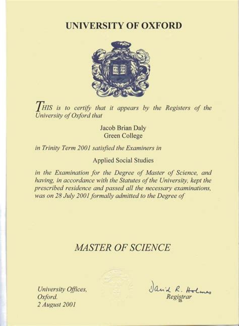 University Of Oxford Msc App Soc Studies