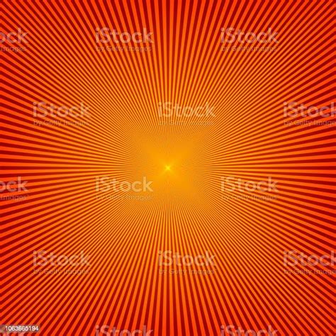 Red Sunbeams Background Vector Illustration Stock Illustration