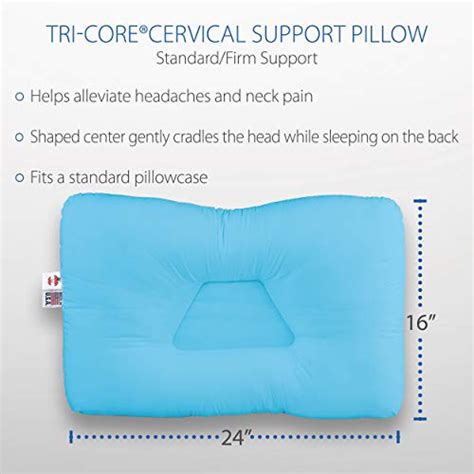 Core Products Tri Core Cervical Support Pillow For Neck Pain Orthopedic Contour Pillow