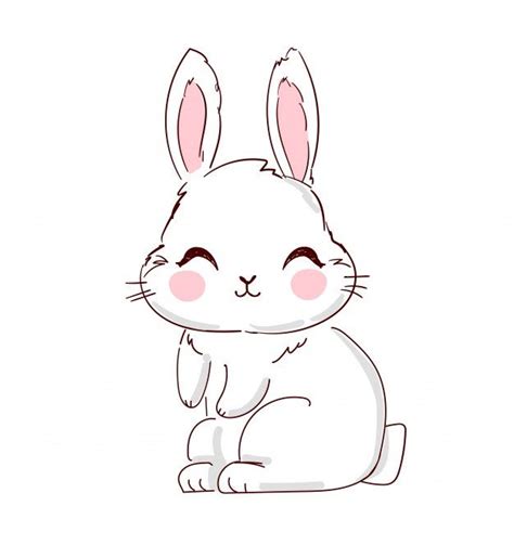 Hand Drawn Cute Bunny Illustration Download On Freepik Cute Bunny