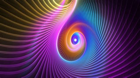 3d Bright Fractal Feather Hd Abstract Wallpapers Hd