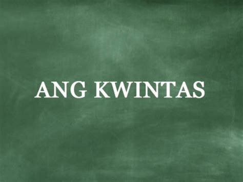 Ang Kwintas Maikling Kwento