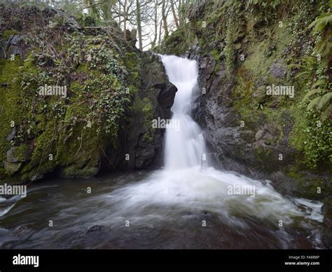 The Waterfall At Glenoe County Antrim Northern Ireland Stock Photo