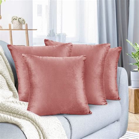 Nestl Throw Pillow Covers Cozy Velvet Decorative Misty