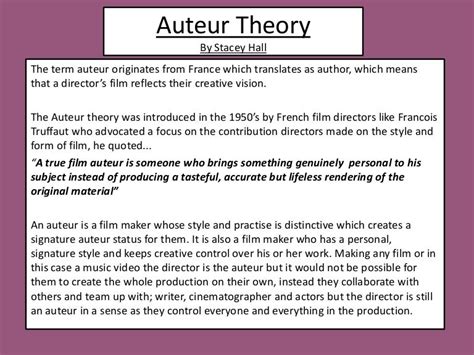 Auteur Theory