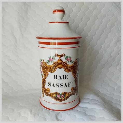 Antique French Paris Porcelain Apothecary Jar Drug Store Ruby Lane