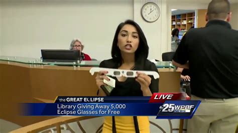 Library Giving Away Eclipse Glasses Youtube