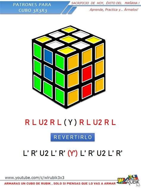 Patrones Para Cubo Rubik 3x3 En 2020 Cubo Rubik 3x3 Cubo Rubik Rubik